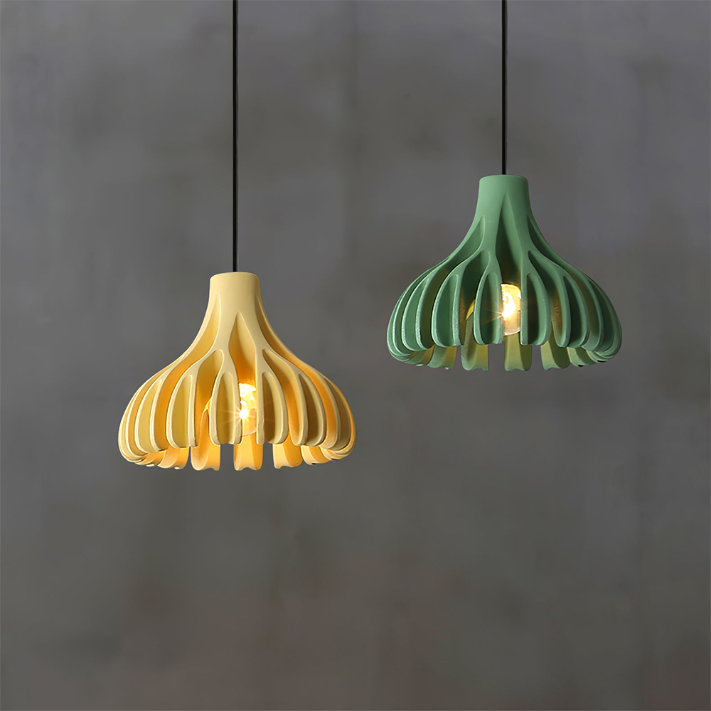 Elegant Coral Resin Pendant Lamp -Homdiy