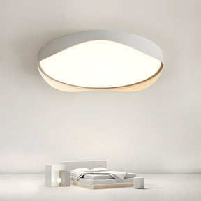 Modern Geometric White Ceiling Light