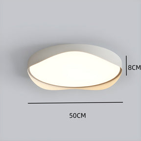 Modern Geometric White Ceiling Light