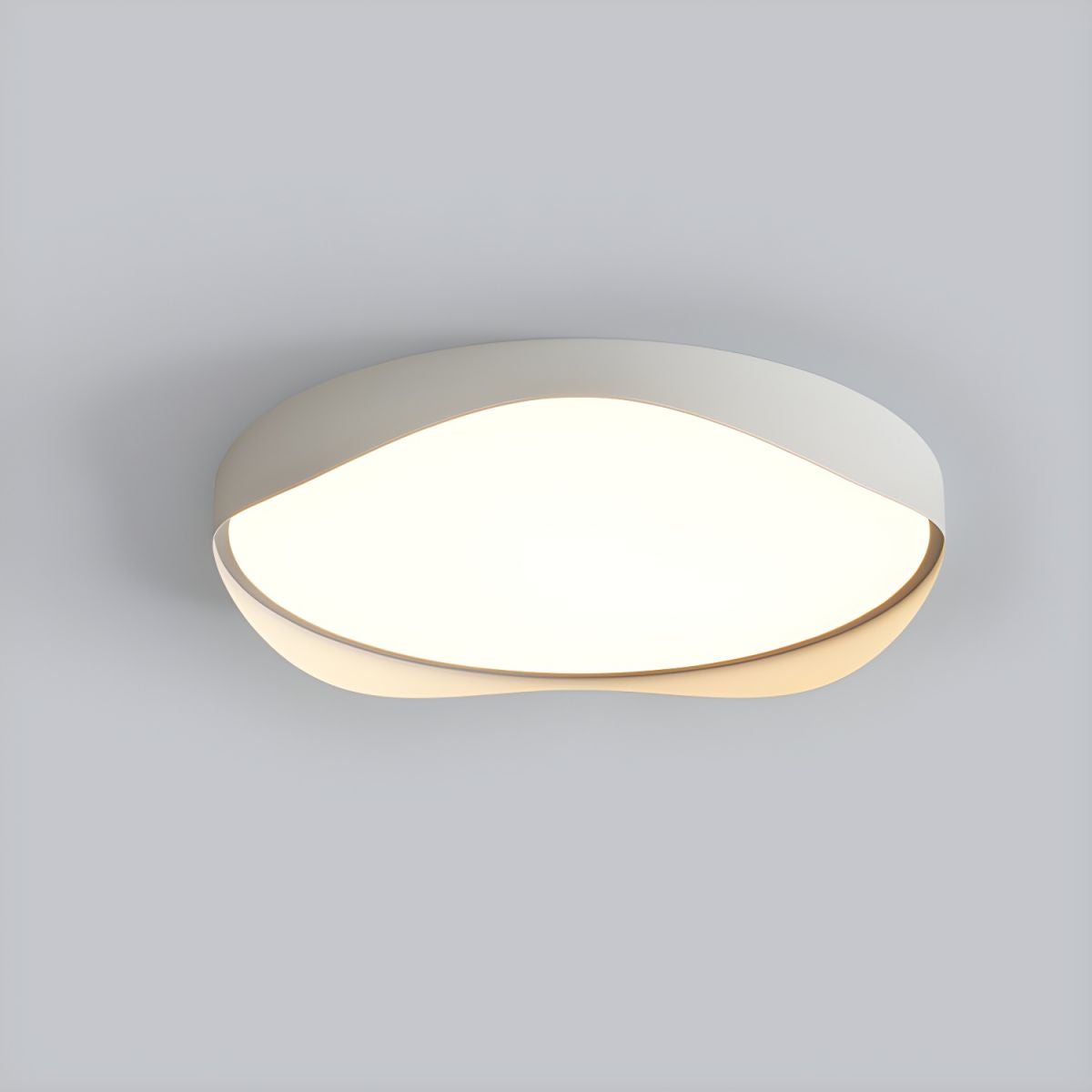 Modern Geometric White Ceiling Light
