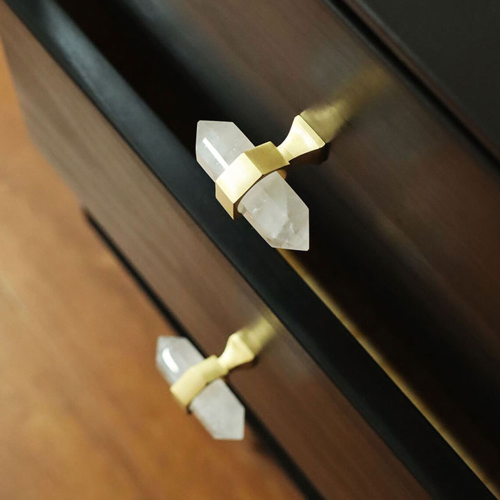 Natural Crystal Cabinet Handles and Knobs