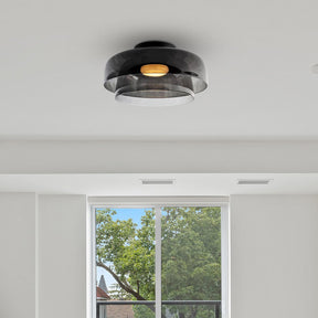 Medieval Simple Multi-Layer Glass Ceiling Light