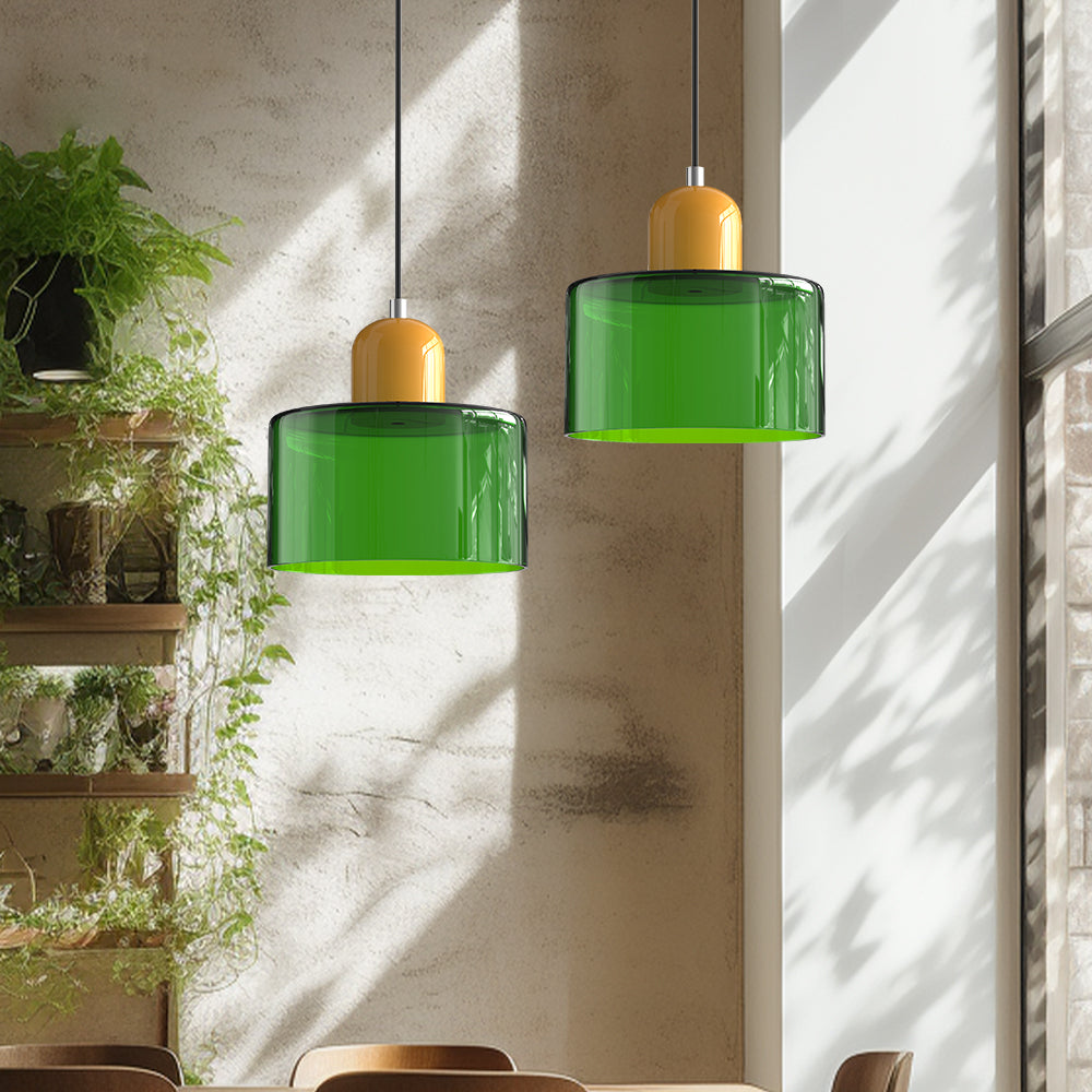 Modern Bauhaus Glass Pendant Light