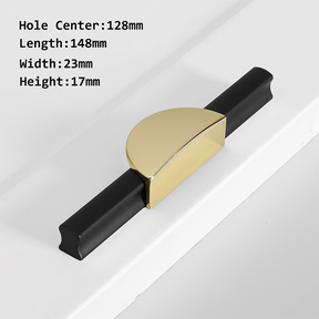 Gold&Black Semicircle Drawer Handles