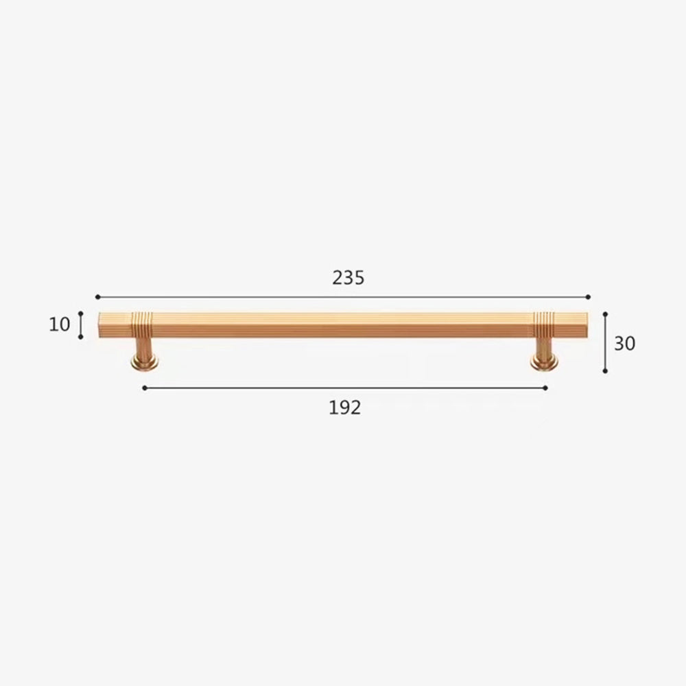 Solid Square Stripe Bar Handle