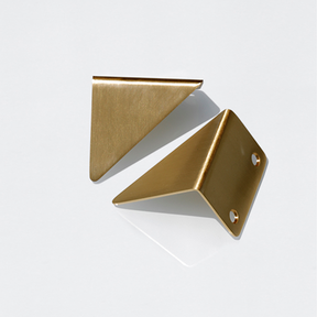 Triangle Solid Brass Hidden Drawer Handles