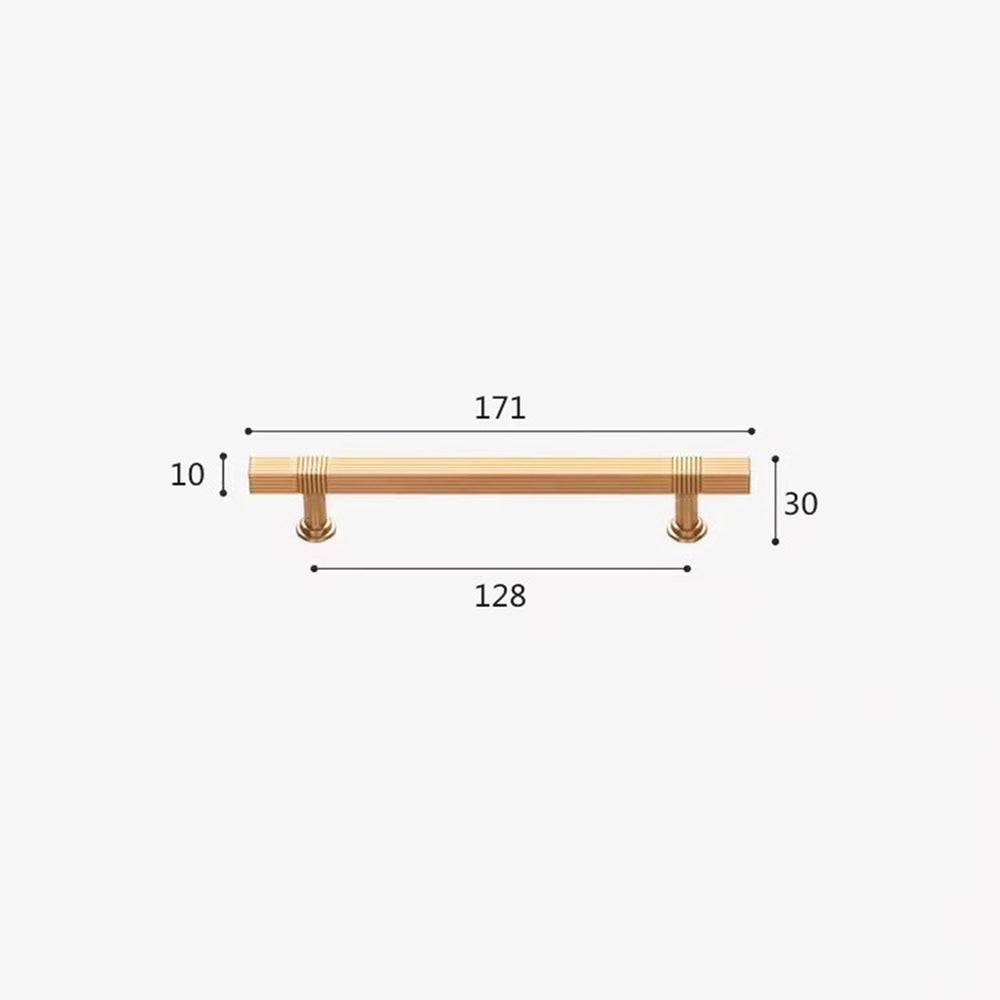 Solid Square Stripe Bar Handle