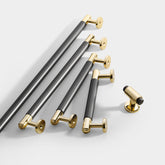 Modern Aluminium Alloy Two Toned Cabinet Handles