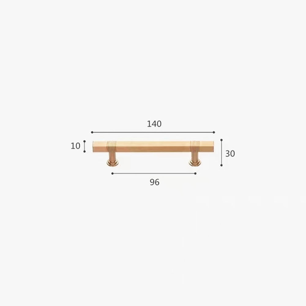 Solid Square Stripe Bar Handle