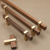 Square Wooden Cabinet Bar Handles