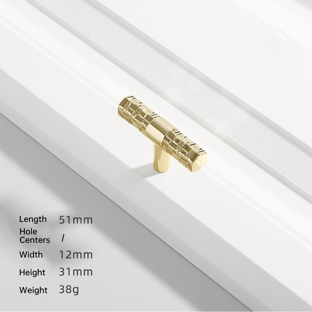 Creative Solid T Bar Zinc Alloy Cabinet Drawer Handles