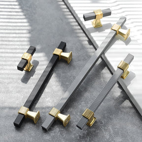 Square Striped Cabinet Bar Handles