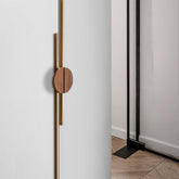 A Pair of Semicircle Wooden Wardrobe Cabinet Pull Handles