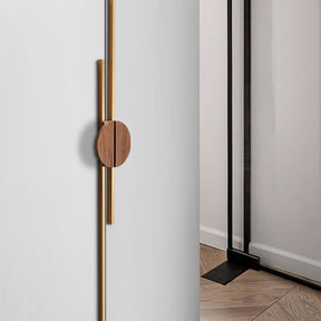 A Pair of Semicircle Wooden Wardrobe Cabinet Pull Handles