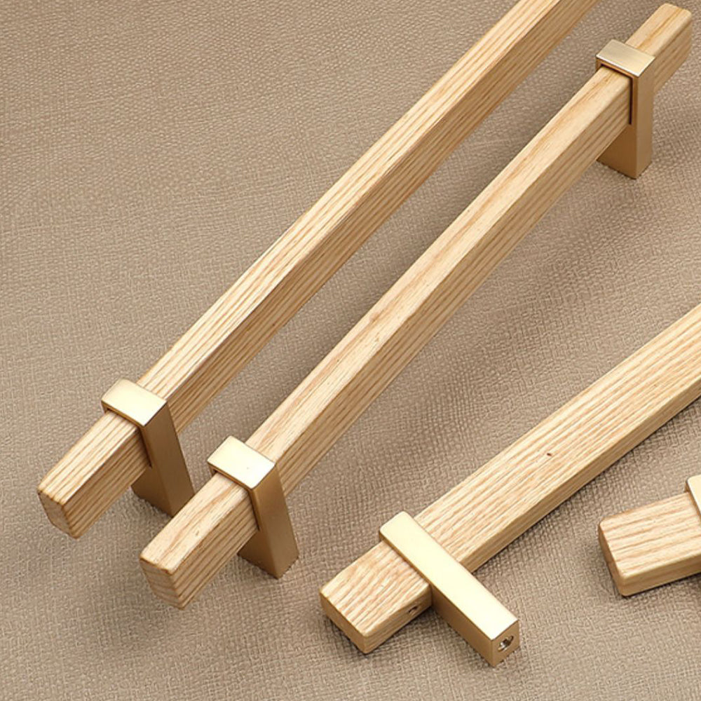 Square Wooden Cabinet Bar Handles