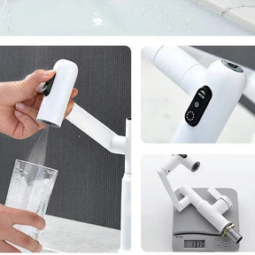 Intelligent Digital Display Hot And Cold Basin Tap_White