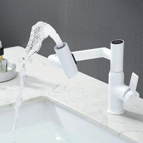 Intelligent Digital Display Hot And Cold Basin Tap_White