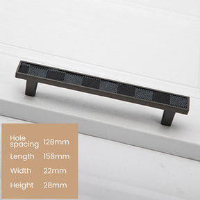 European Zinc Alloy Leather Cabinet Handles