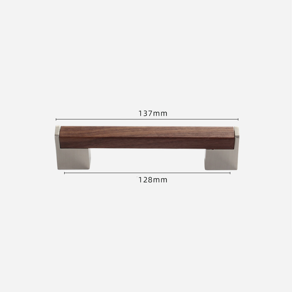 Square Wood Grain Drawer Pull Handles