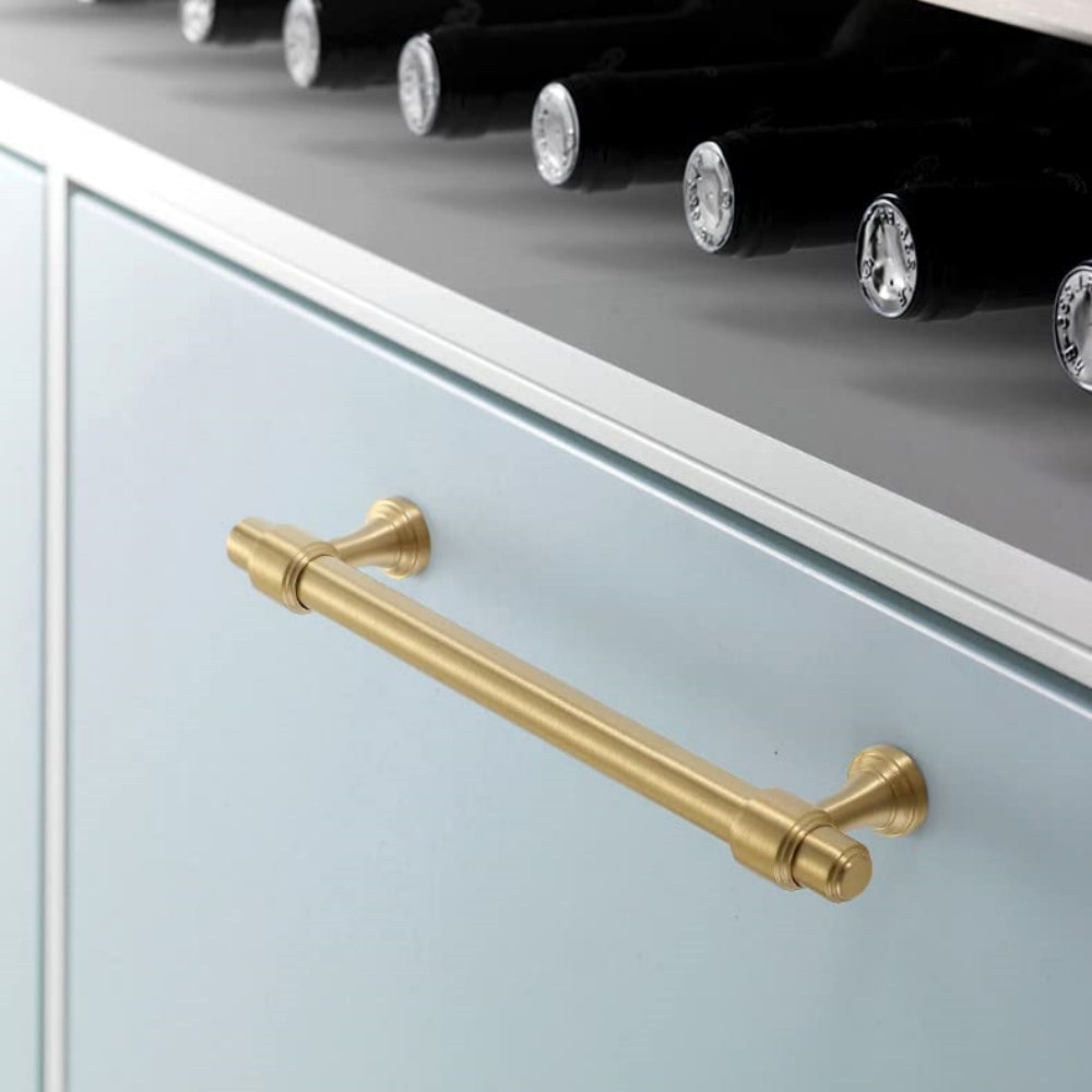 Gold&Black Drawer Kitchen Cupboard Handles