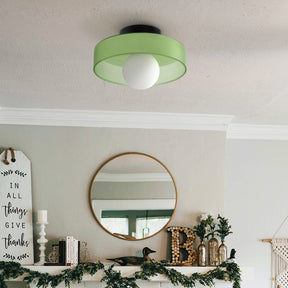 Modern Glass Round Glass Ceiling Light