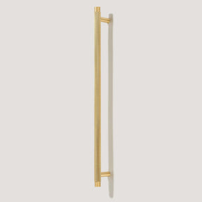 Brass Knurled T-Bar Cabinet Handles