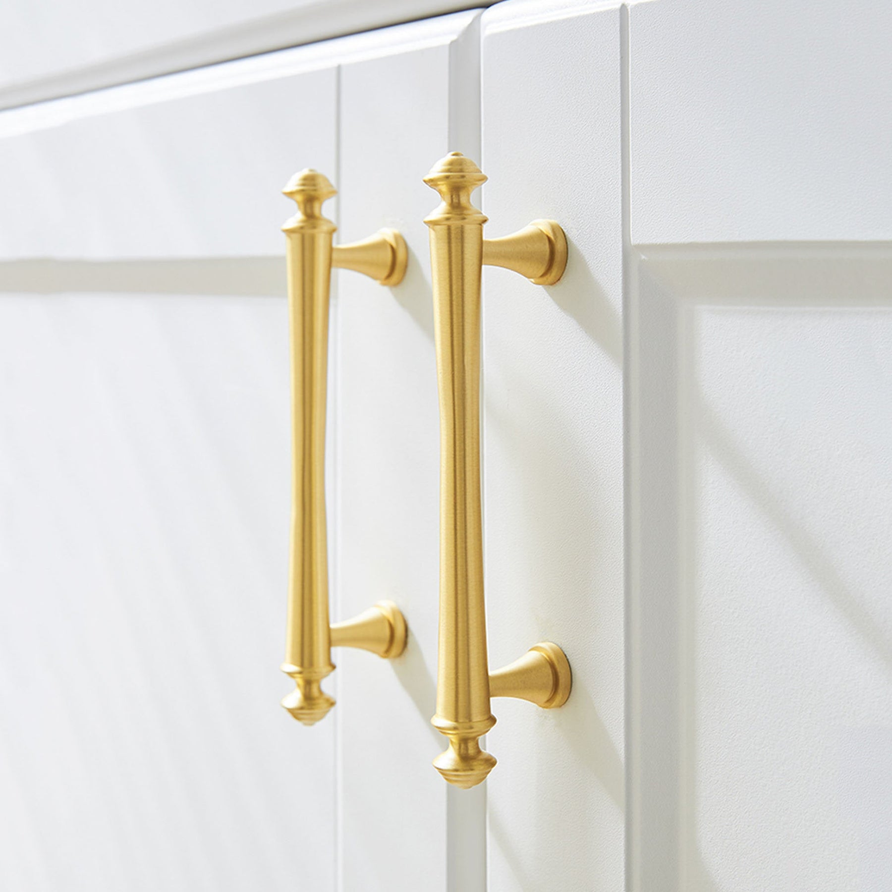 Soild Brass Gold Bar Cabinet Pulls