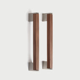 Square Wood Grain Drawer Pull Handles