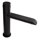 Heavy Duty Single Hole Brass Bathroom Sink Tap_ Black