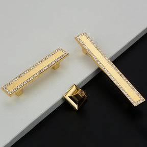 Crystal Square Cabinet Handles