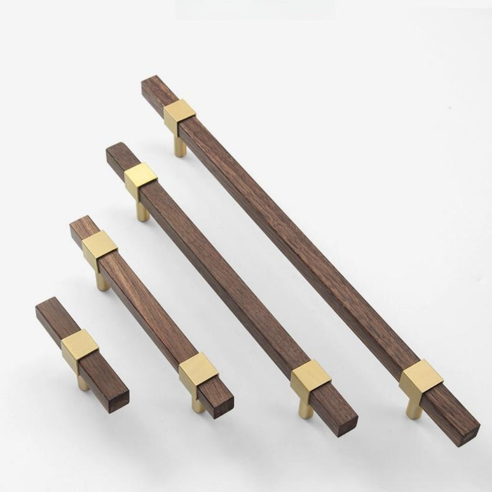 Black Walnut Square Cabinet Handles