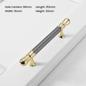 Modern Polished Wardrobe Bar Handles