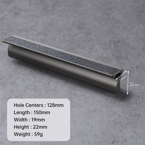 Aluminum Alloy Square Leather Cabinet Handles