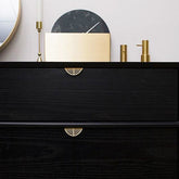 Gold Leaf Brass Finger Edge Cabinet Pulls