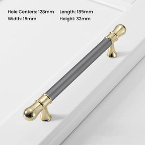 Modern Polished Wardrobe Bar Handles