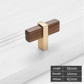 Square Wooden Cabinet Bar Handles