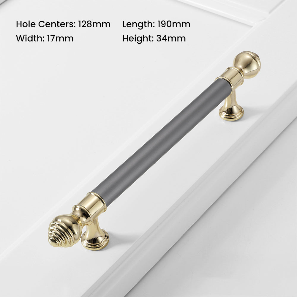 Modern Polished Wardrobe Bar Handles