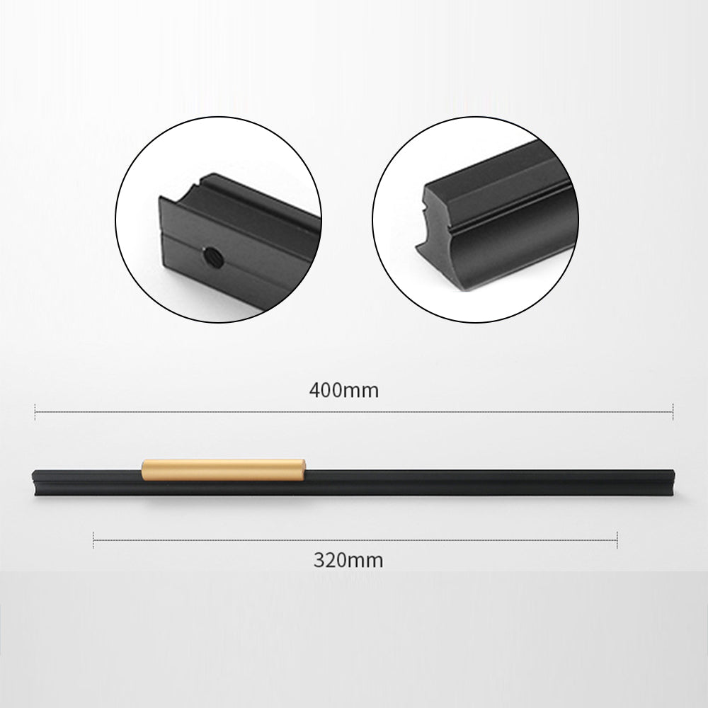 Black Aluminum Alloy Cabinet Handles