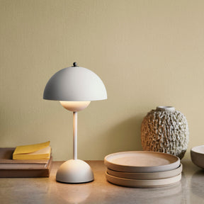 Contemporary Mushroom Table Lamp Mini Flowerpot Desk Light -Homdiy