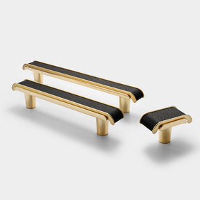 Luxury Leather Pattern Cabinet Pulls