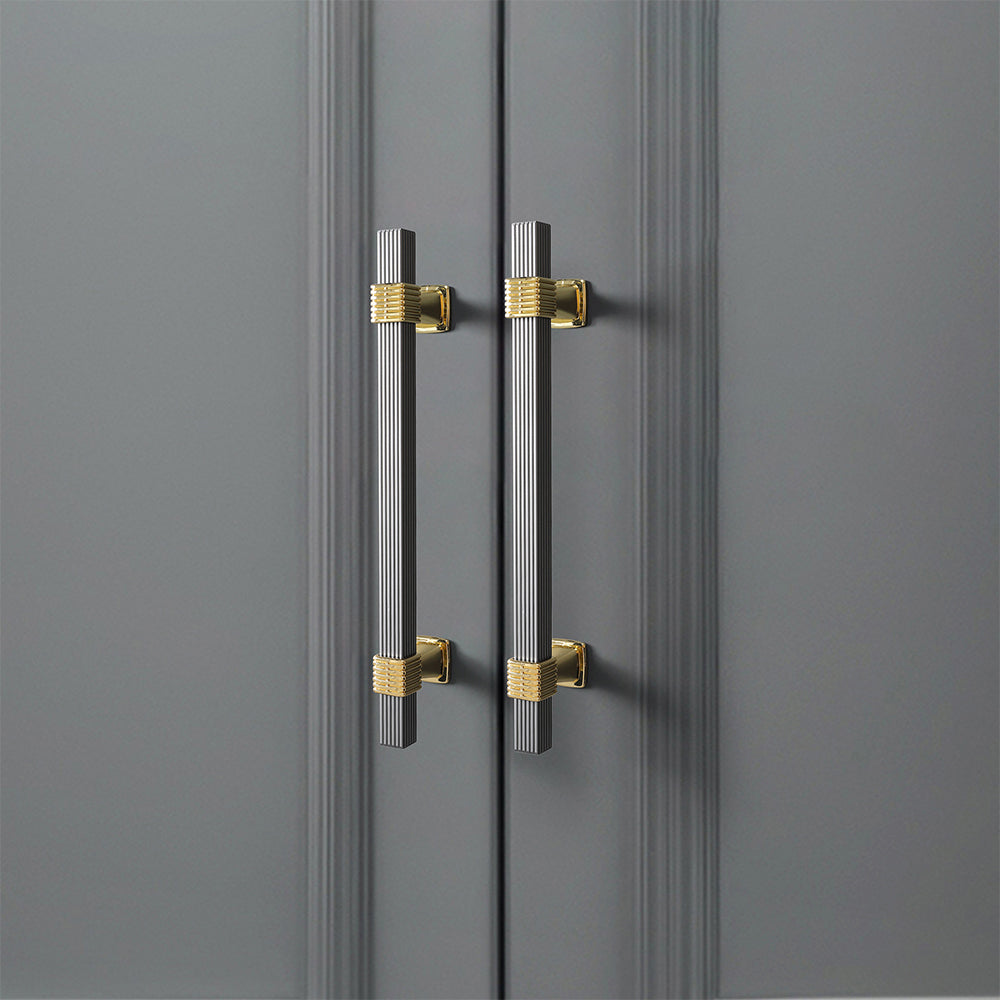 Square Striped Cabinet Bar Handles