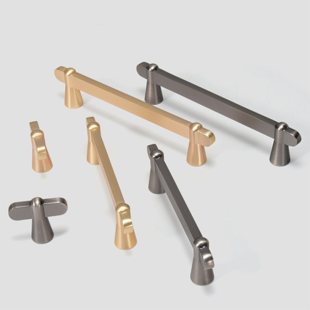 Brushed Brass Cabinet Handles for Kitchen