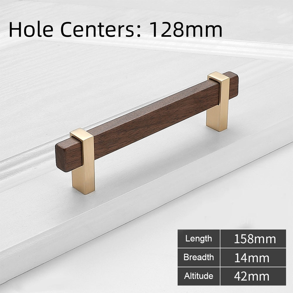 Square Wooden Cabinet Bar Handles