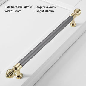 Modern Polished Wardrobe Bar Handles