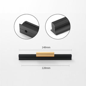 Black Aluminum Alloy Cabinet Handles