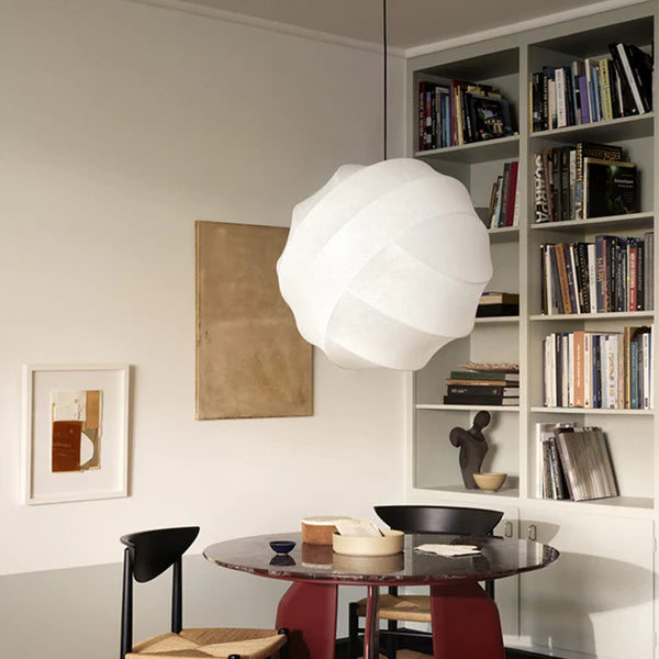 Nordic White Fabric Pendant Ceiling Lamp