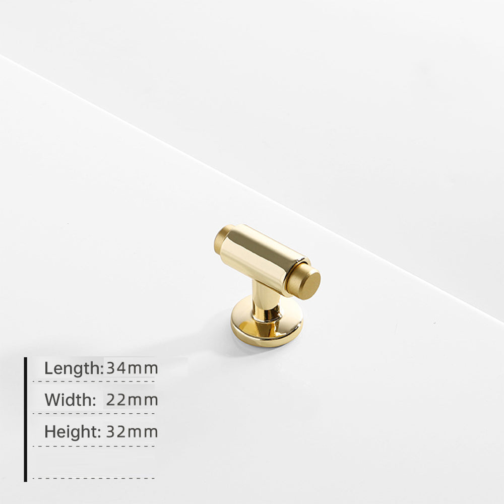 Gold Aluminum Alloy Two-Color Splicing Cabinet Handles