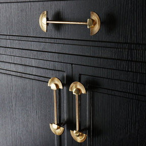 Solid Brass Scalloped Cabinet Pull Handles