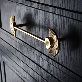 Solid Brass Scalloped Cabinet Pull Handles