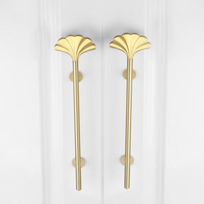 Gold Long Fan Pattern Cabinet Bar Handle